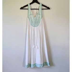 Womens Boho Racerback Style Summer Shift Dress Size XL Cottagecore